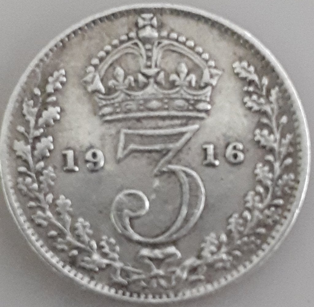 GROOT-BRITANNIË: 3 PENCE 1916 KM 813 XF, Ophalen of Verzenden, Overige landen, Losse munt