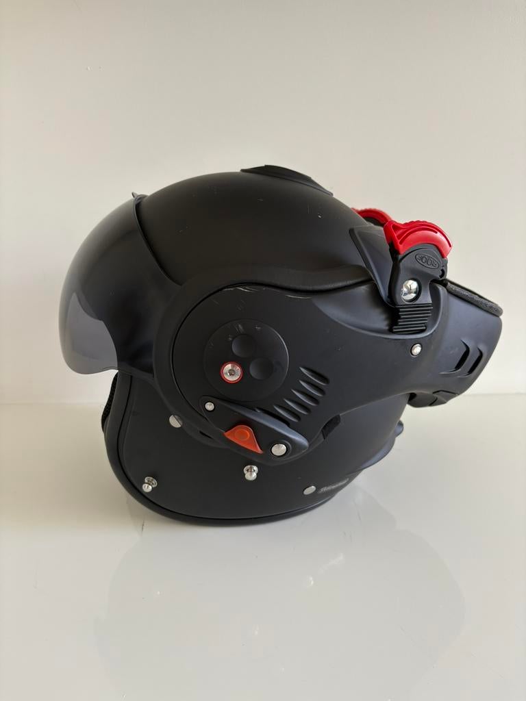 Rood boxer helm - mat zwart, Ophalen of Verzenden