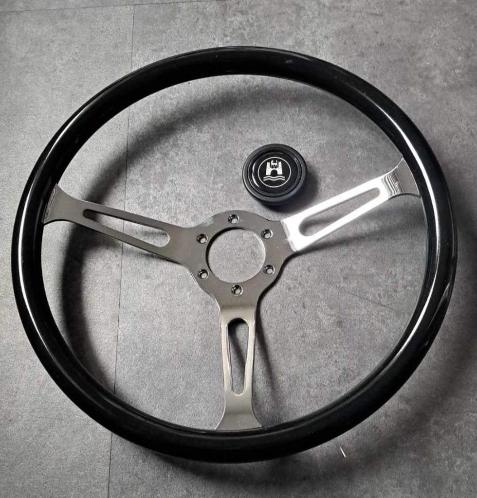 Zwart houten stuur wolfsburg nieuw, Auto-onderdelen, Ophalen of Verzenden, Nieuw, Oldtimer onderdelen