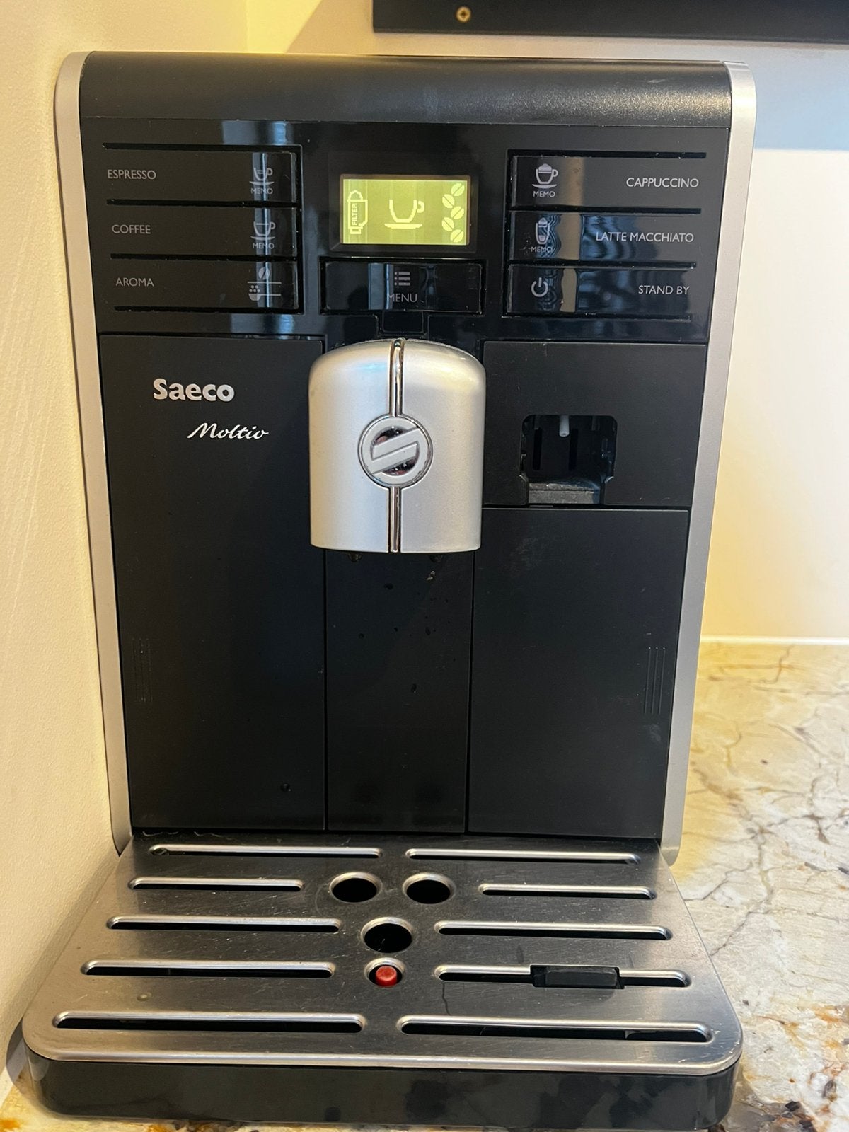 Saeco Moltio HD8769/01 Zwart, Ophalen, Afneembaar waterreservoir, Gebruikt, Koffiemachine
