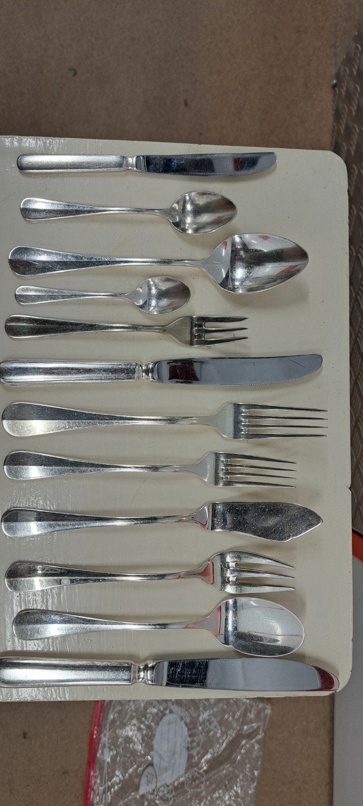 verzilverd horecabestek te koop, Gebruikt, Los bestek, Ophalen of Verzenden, Overige merken