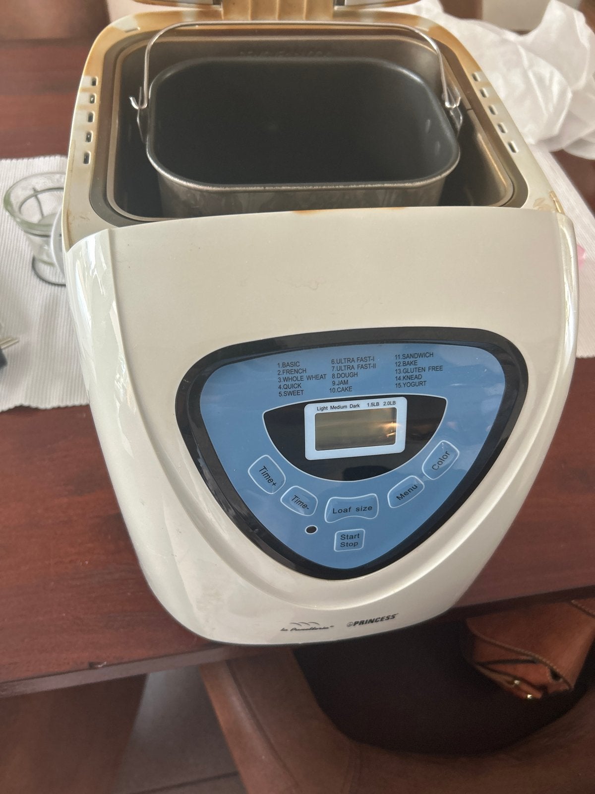 Princess Broodbakmachine La Panetteria - Gebruikt, Met timer, Gebruikt, 800 tot 1200 gram deeg, Ophalen of Verzenden