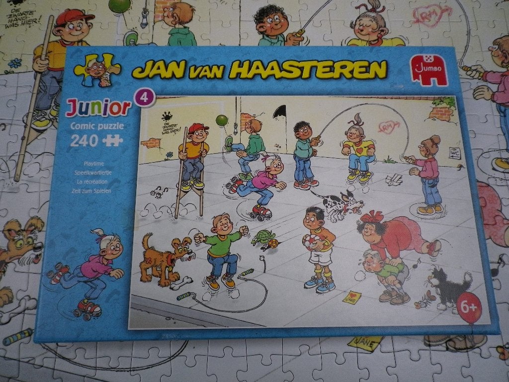 Jan v Haasteren jr speelkwartiertje, Ophalen, Minder dan 500 stukjes, Zo goed als nieuw, Legpuzzel