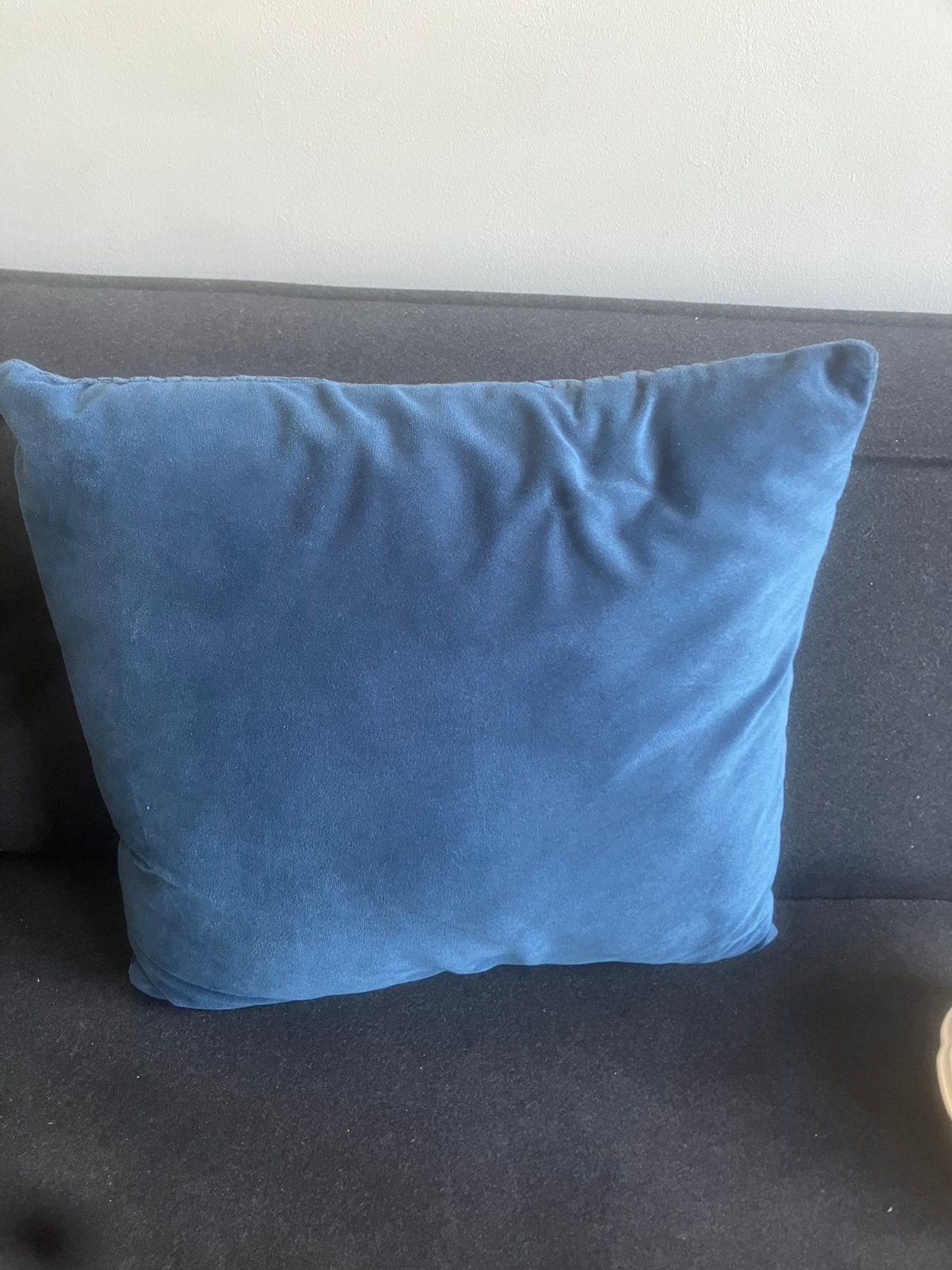 Mooi blauw kussen, Ophalen of Verzenden, Gebruikt, Blauw, Vierkant