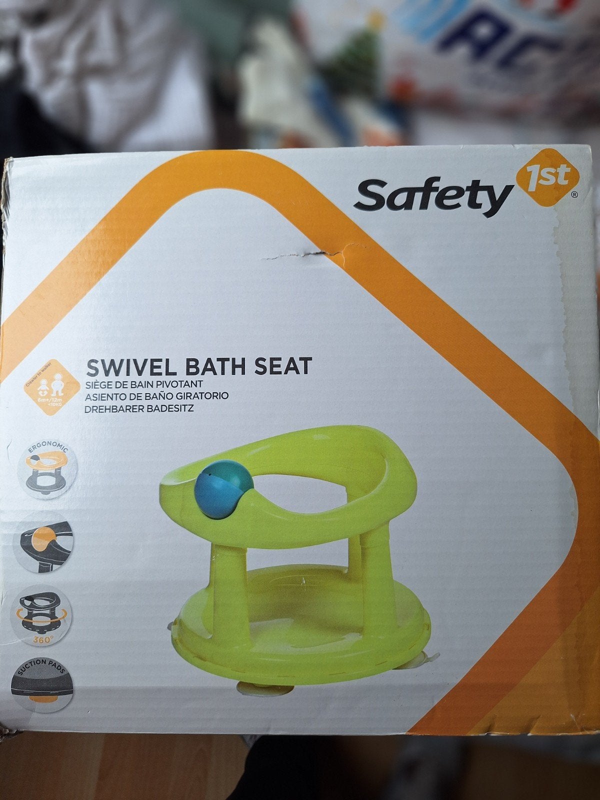 Safety 1st Swivel Badzitje met speeltjes, Ophalen of Verzenden, Zo goed als nieuw, Badzitje of Badring, Overige merken