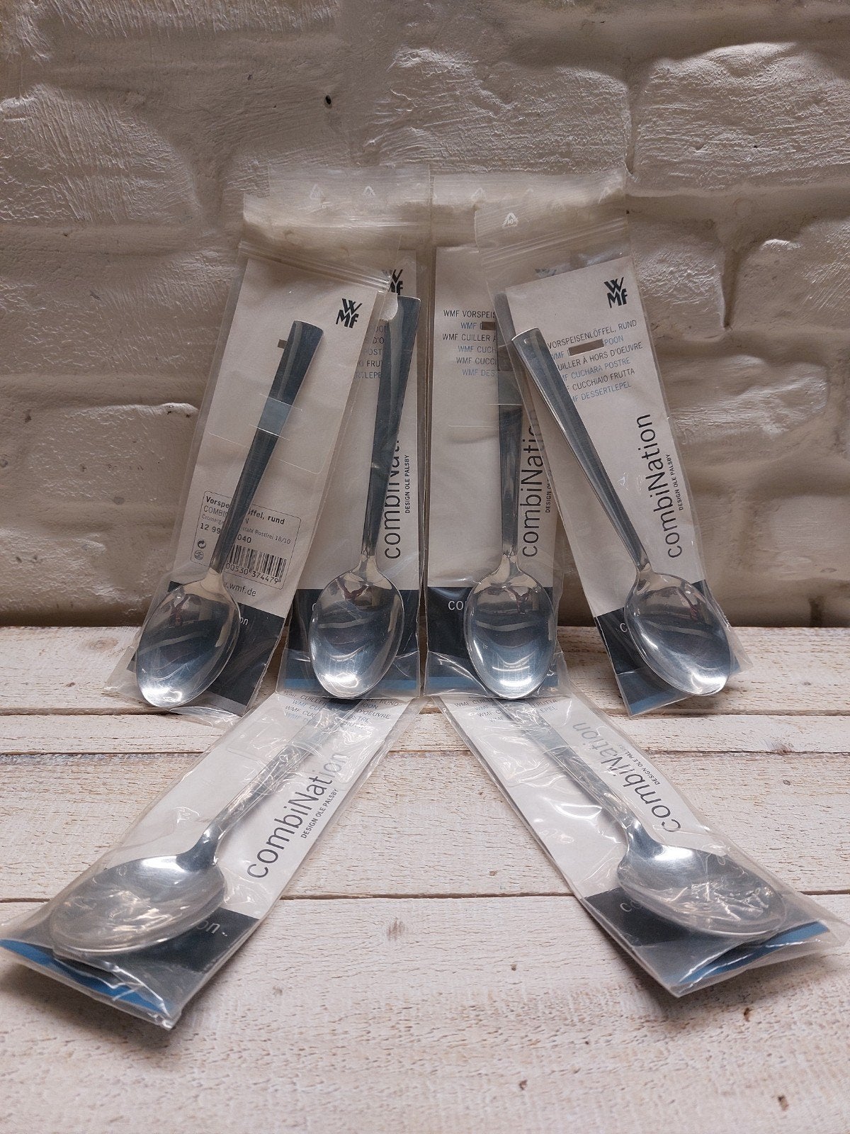 WMF CombiNation dessertlepels - Nieuw in verpakking, Ophalen of Verzenden, Nieuw, WMF, Rvs of Chroom
