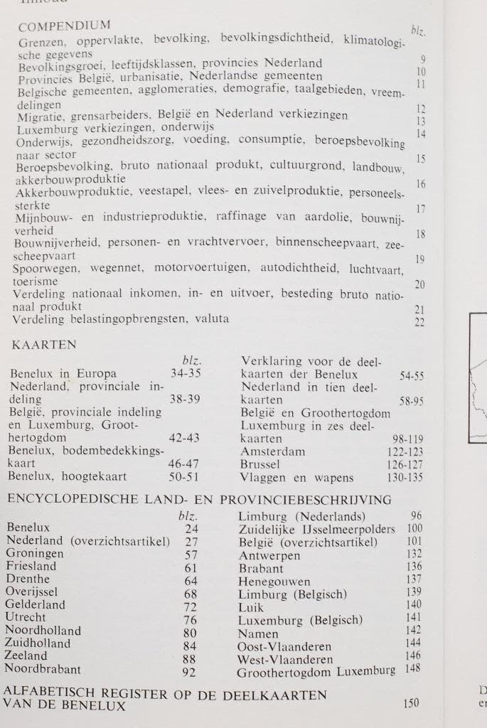 Beneluxatlas met vele wetenswaardigheden jaren 70, Boeken, Reisgidsen, Overige merken, Verzenden, Zo goed als nieuw, Reisgids of -boek