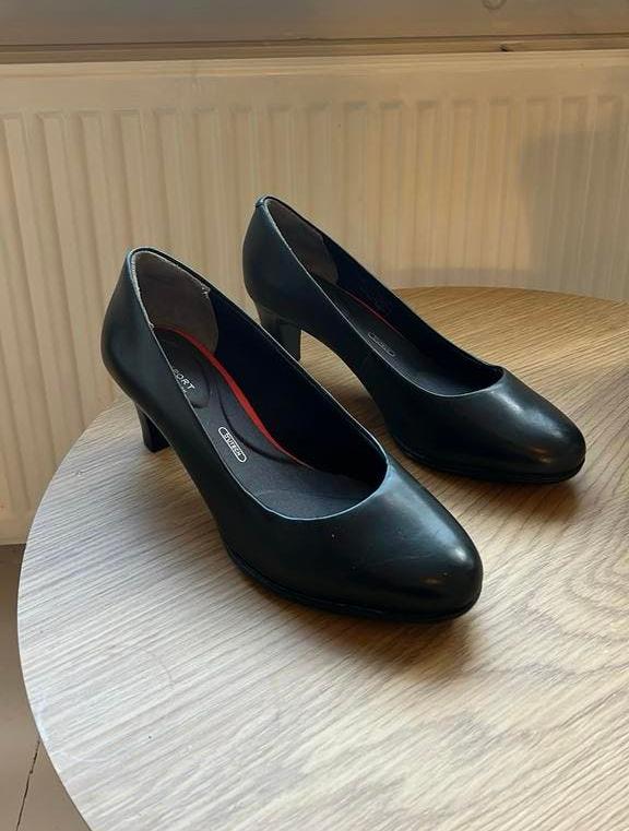 Rockport Zwarte Pumps - Maat 38,5, Ophalen of Verzenden, Zo goed als nieuw, Zwart, Pumps