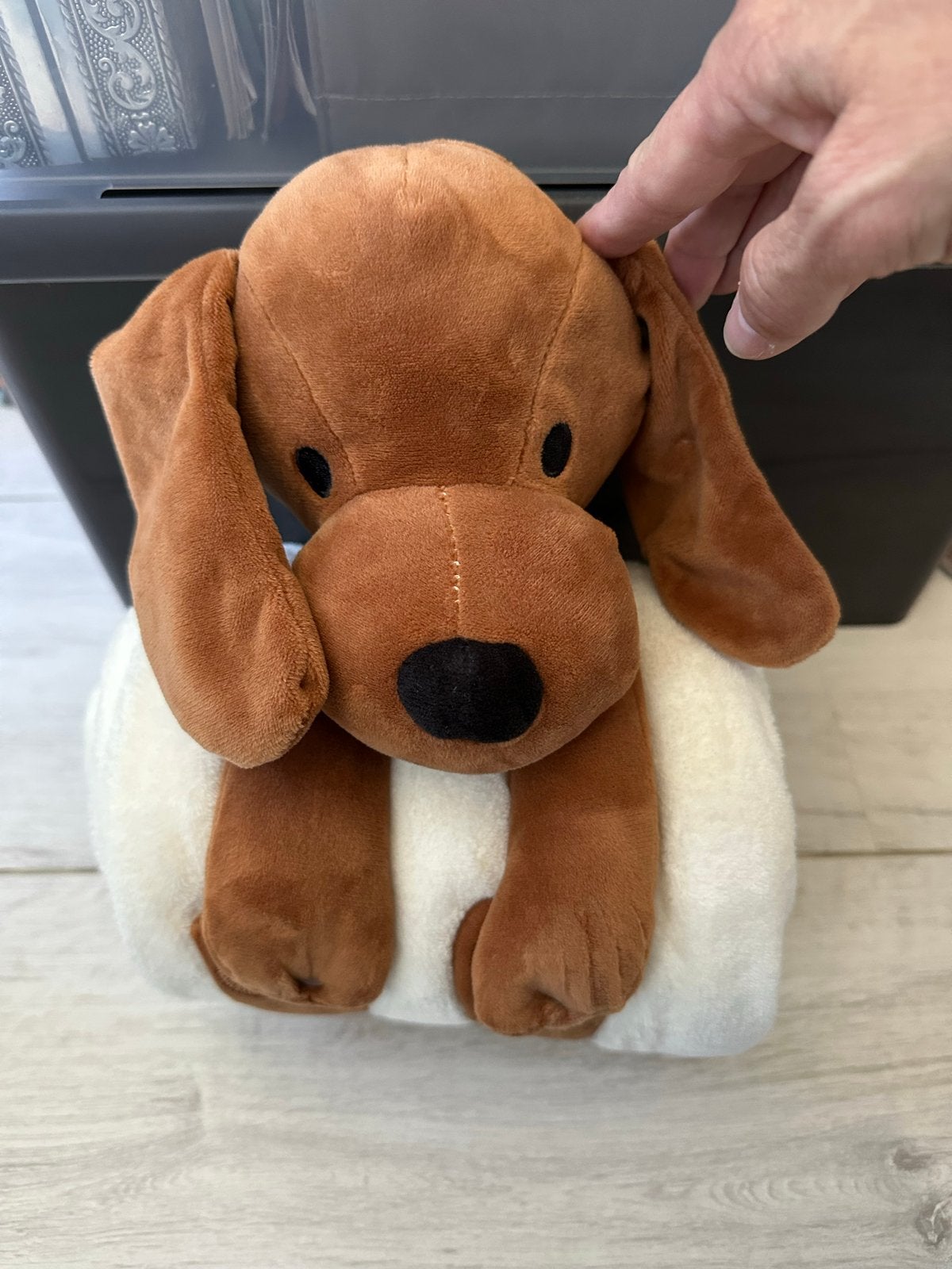 Hema knuffel hond met deken, Hema, Nieuw, Met label, Middelgroot (20 tot 80 cm)