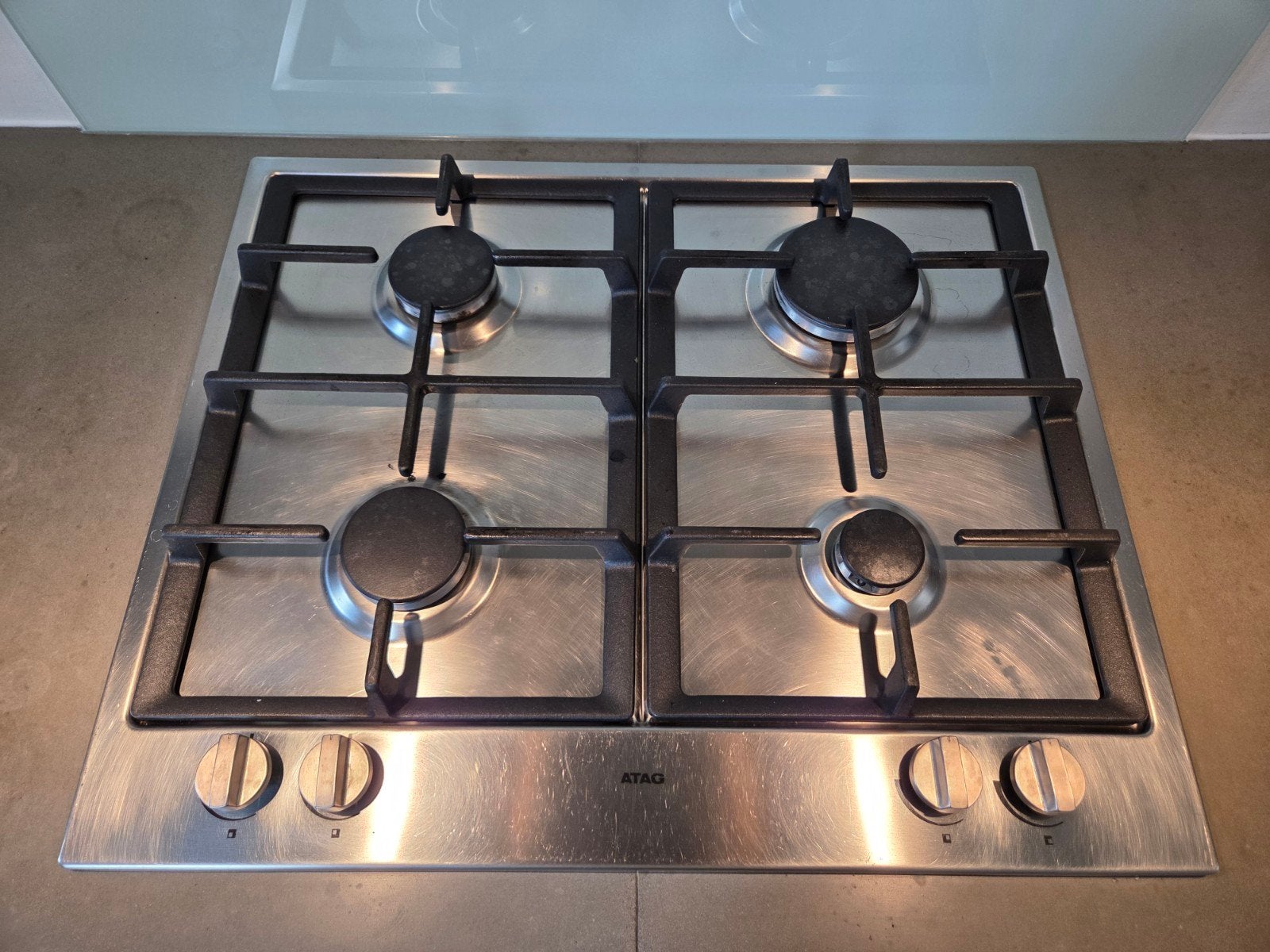 ATAG Inbouw Gasfornuis met 4 Kookzones, Ophalen, Gebruikt, 4 kookzones, Inbouw