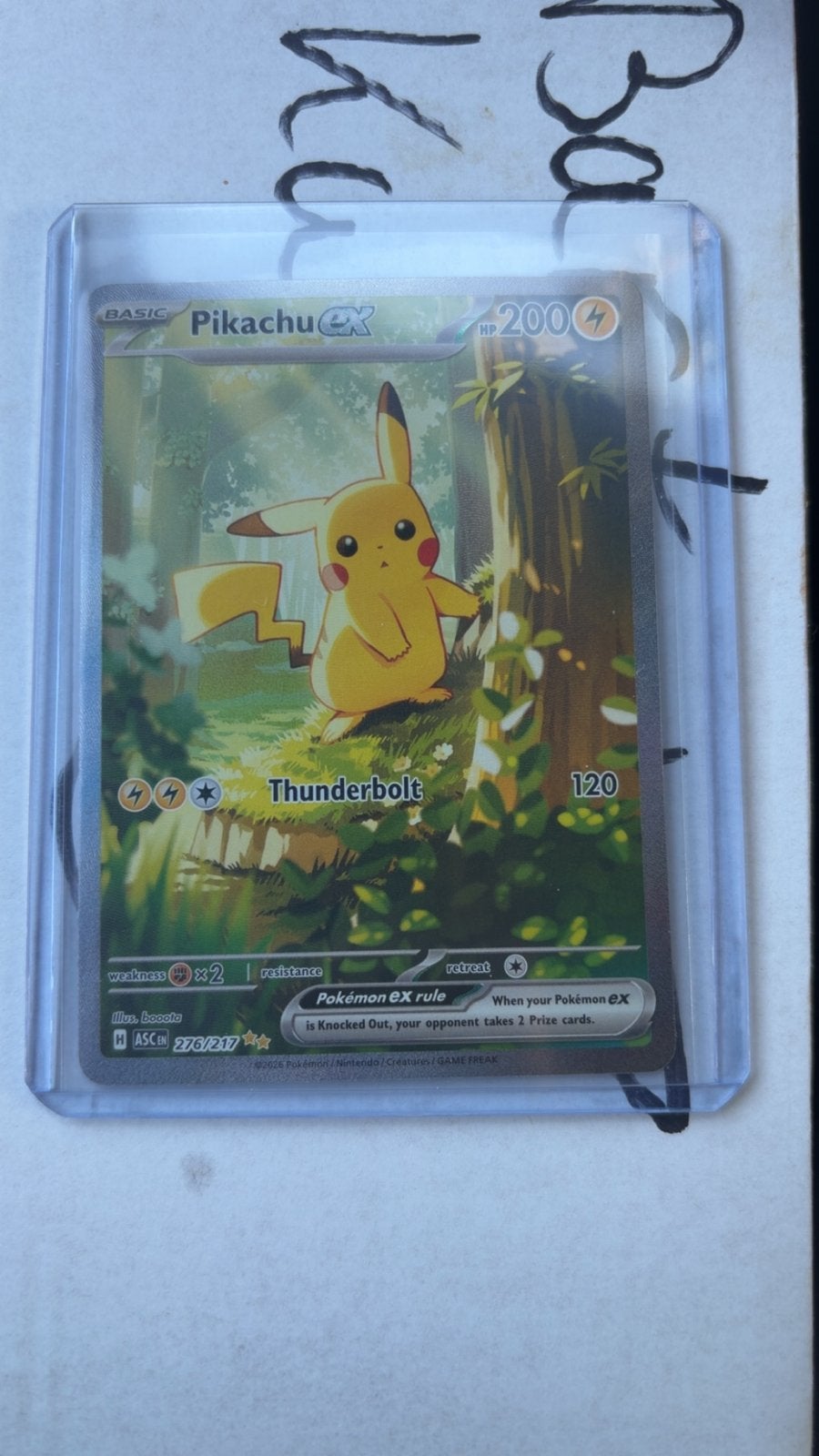 Pikachu ex (ASC 276) - Ascended Heroes Pokémon Kaart, Ophalen of Verzenden, Zo goed als nieuw, Losse kaart, Foil
