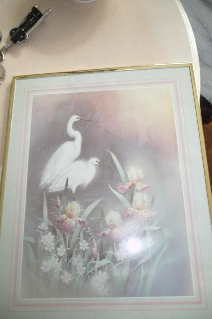Schilderij van bekende kunstenaar: Witte Reigers., Ophalen