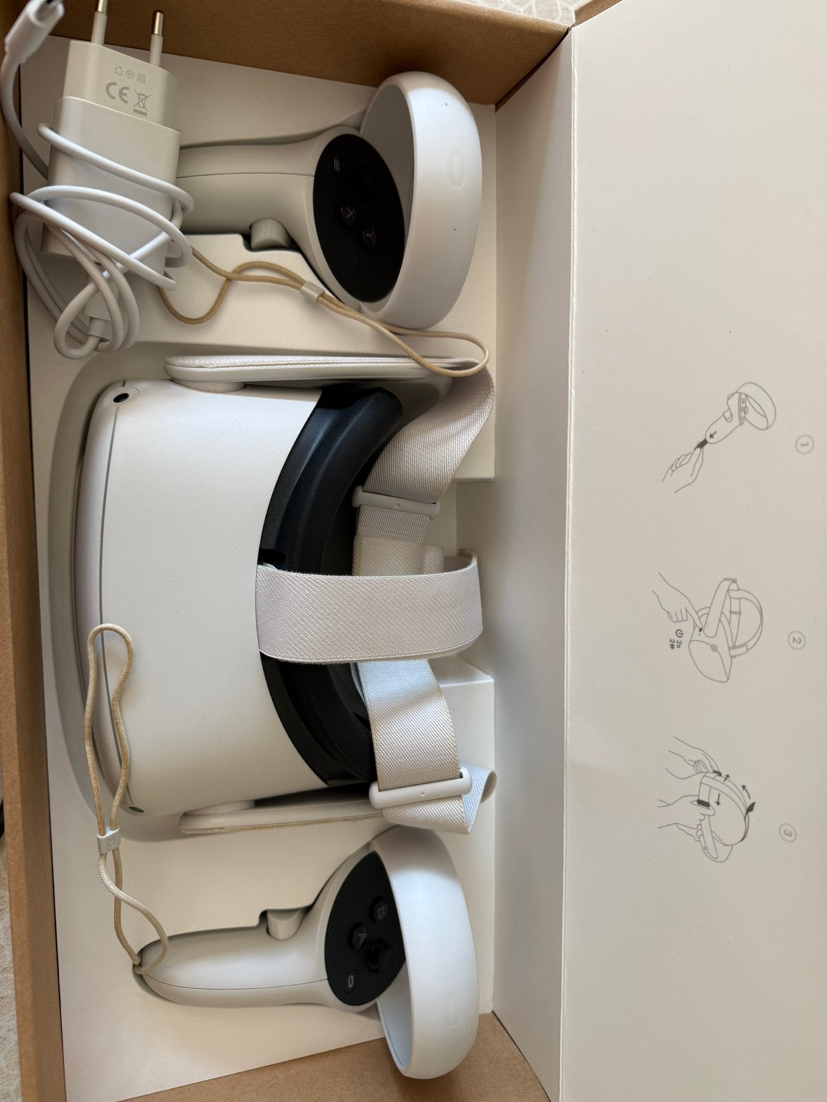 Oculus quest 2 128gb vr bril incl. Link cable, Ophalen of Verzenden, Zo goed als nieuw, VR-bril, Overige platformen