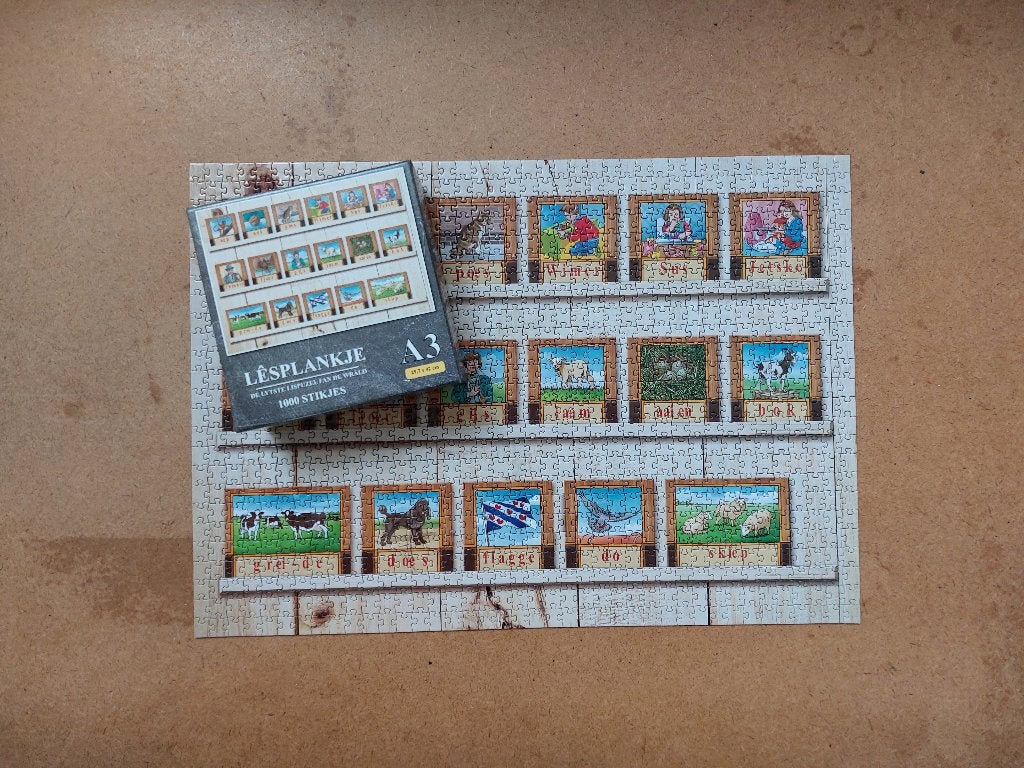 Puzzel A3 - de kleinste legpuzzel van de wereld, Ophalen of Verzenden, 500 t/m 1500 stukjes, Zo goed als nieuw, Legpuzzel