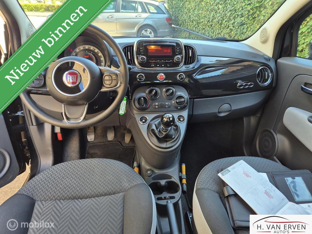Fiat 500 0.9 TwinAir Turbo Popstar AIRCO 15" NAP, Auto's, Voorwielaandrijving, Origineel Nederlands, Bedrijf, Handgeschakeld