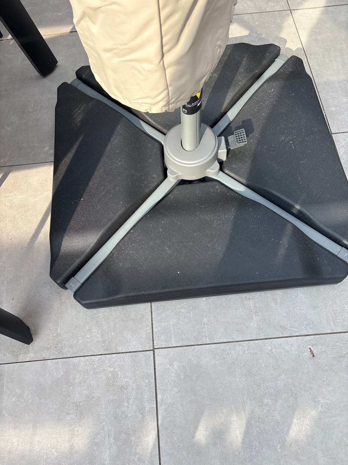 Nieuwe parasoltegels (4 stuks) in doos, Ophalen, Nieuw, Minder dan 1 meter, Overige typen