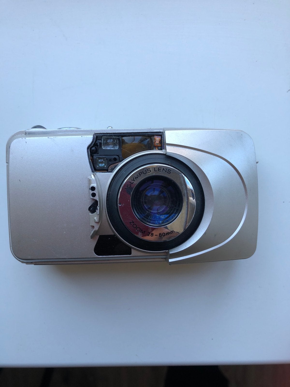 Olympus Mju ii Compact Camera - All-Weather Zoom 28-80mm, Ophalen of Verzenden, Niet werkend, Compact, Olympus