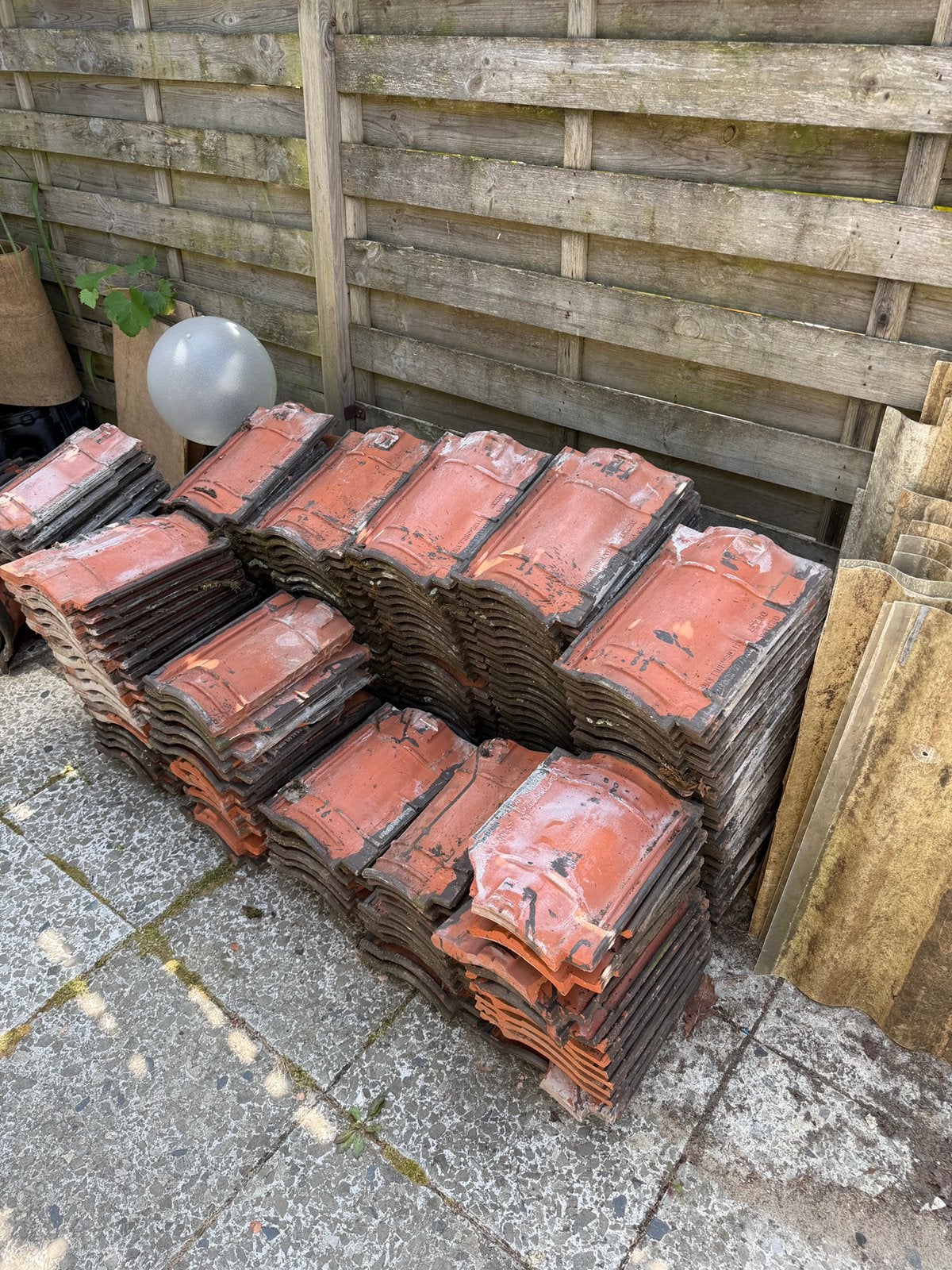 Depafa Deest dakpannen + nokpannen + kantpanne, Ophalen, Gebruikt, 5 tot 10 m², Dakpannen