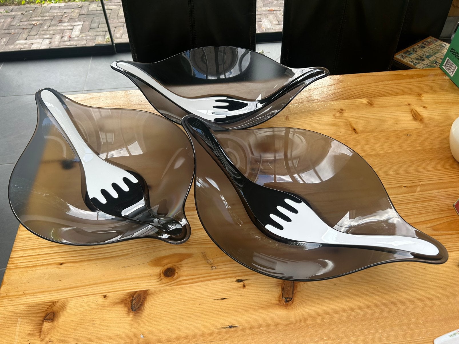 Koziol salade schaal, Ophalen of Verzenden, Overige stijlen, Glas, Schaal of Schalen