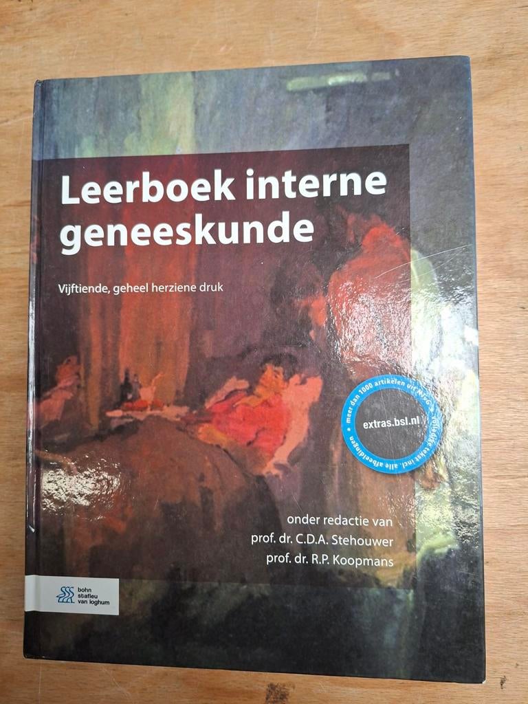 Leerboek interne geneeskunde, Boeken, Studieboeken en Cursussen, Gelezen, WO, Beta, Ophalen