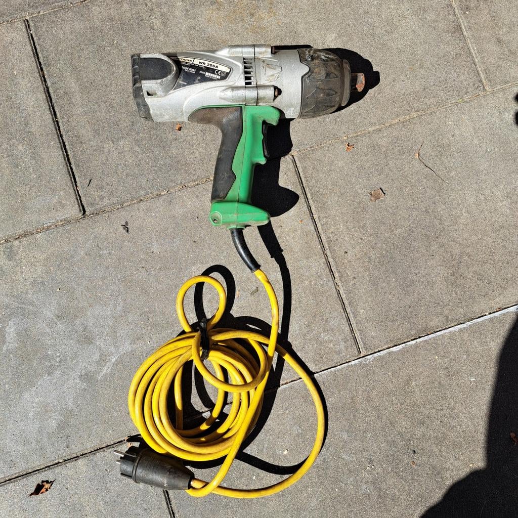 Gebruikte Hitachi slagmoersleute met Snoer, Ophalen, Gebruikt, 600 watt of meer, Boormachine