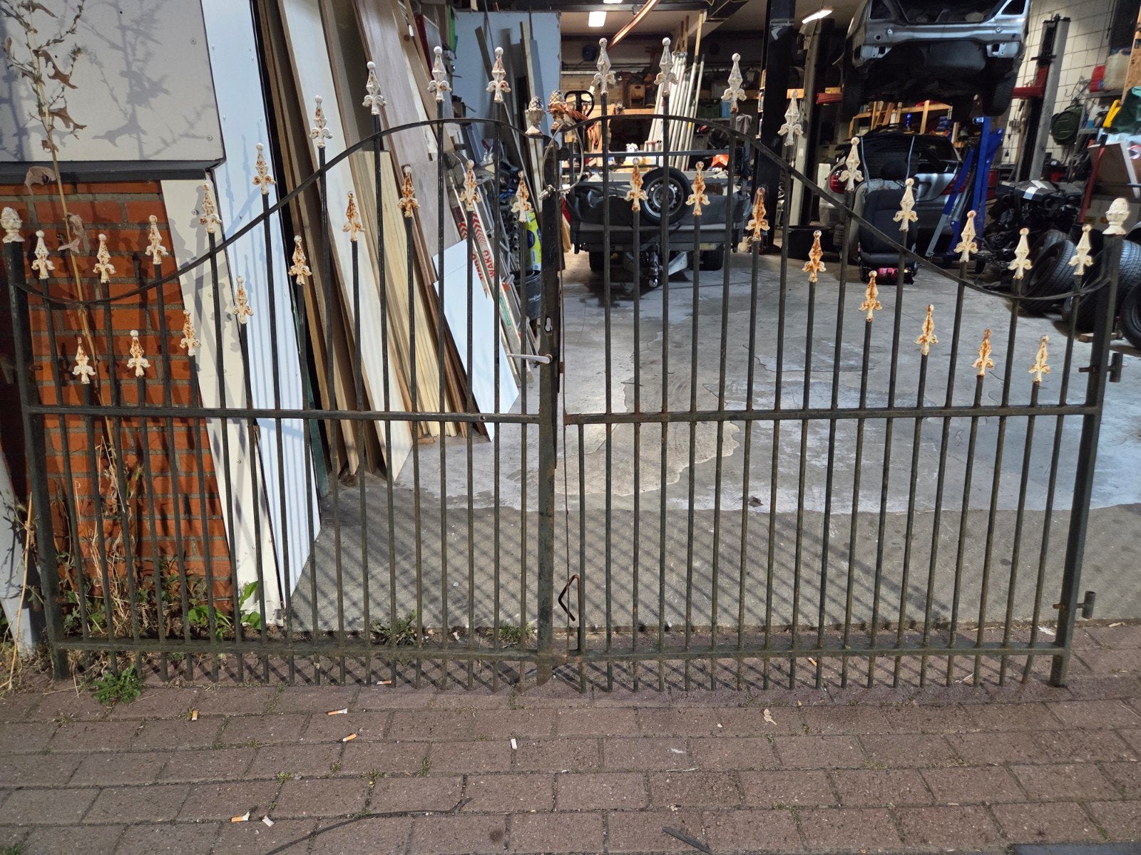 metalen carpoort, Met poort, Sierhekwerk, 6827BZ, IJzer