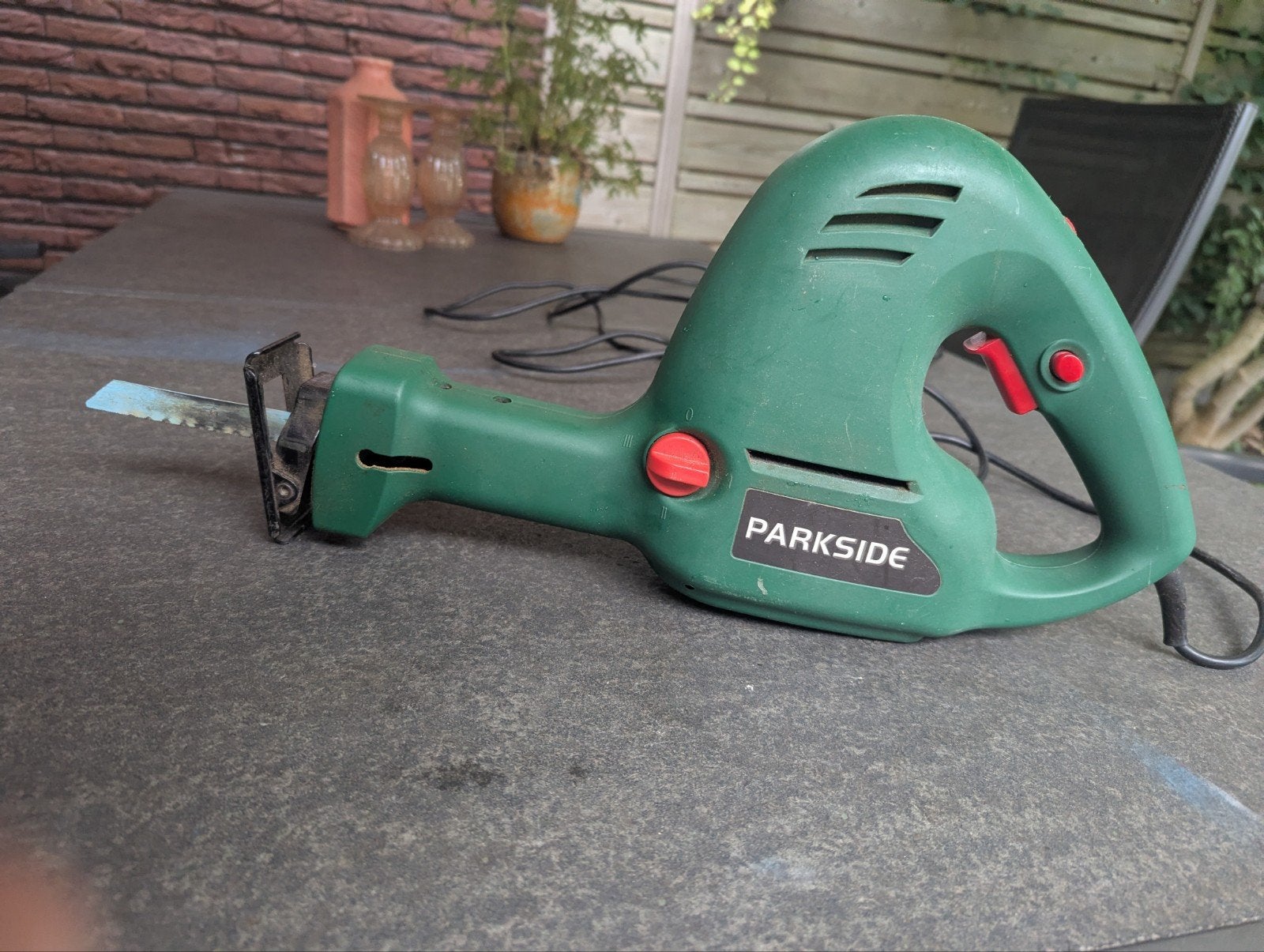 Parkside Reciprozaag PFS 710 B1 - Krachtige Zaagmachine, Doe-het-zelf en Verbouw, Gebruikt, 70 mm of meer, 600 tot 1200 watt, Ophalen of Verzenden