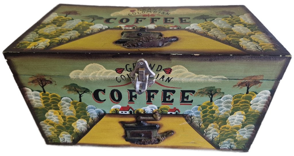 Leuk Coffee opberg kistje, Hout, Meerkleurig, Overige stijlen, Ophalen of Verzenden