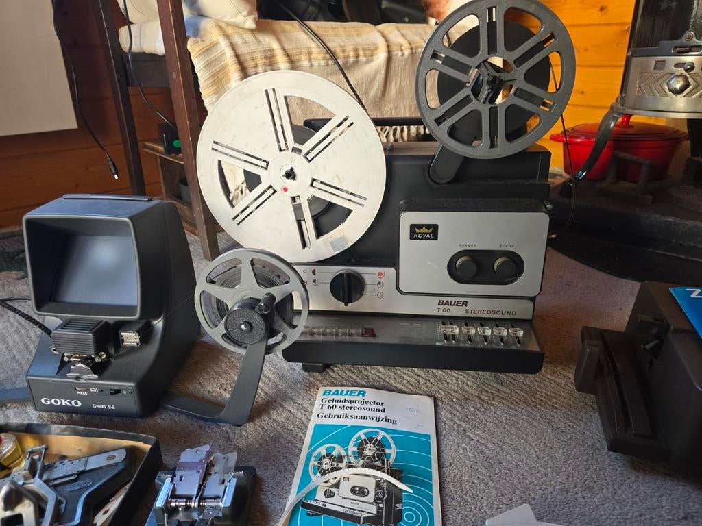 Bauer T60 Stereosound projector met Goko G-400 S8, Bauer, Ophalen of Verzenden, Overige resoluties, Gebruikt