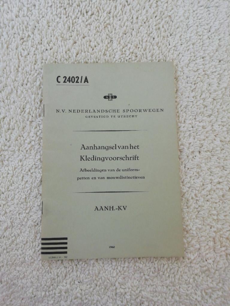 NS kledingvoorschrift aanhangsel, Verzamelen, Ophalen of Verzenden, Gebruikt, Trein, Overige typen