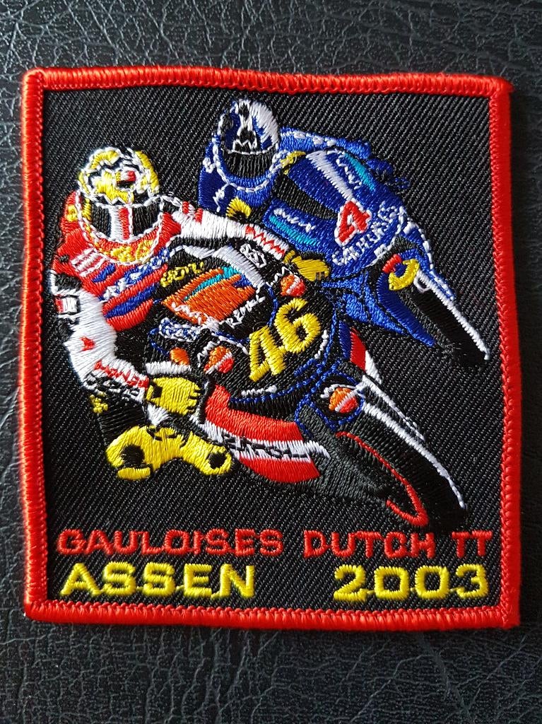 tt assen valentino rossi patch badge 2003, Verzenden, Nieuw, Motoren
