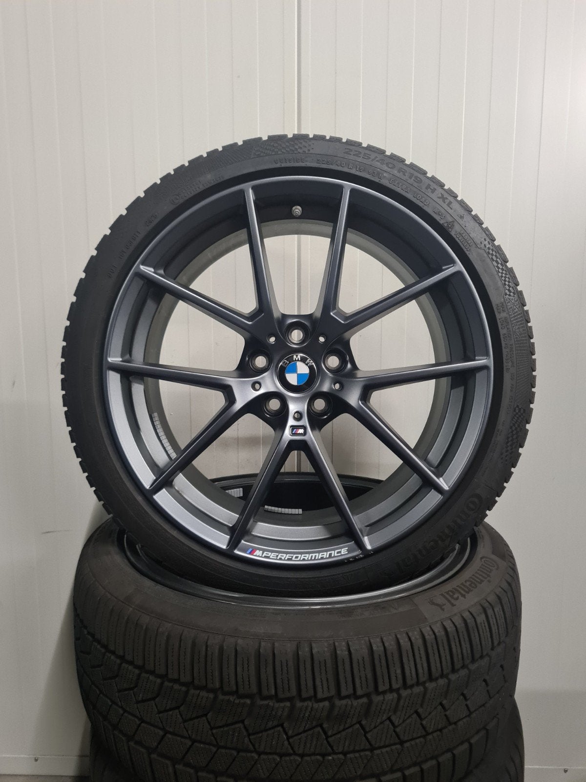 19' BMW 3 4 Serie Styling 898M MPerformance met winterbanden, Auto-onderdelen, Banden en Velgen, 19 inch, Banden en Velgen, Personenwagen