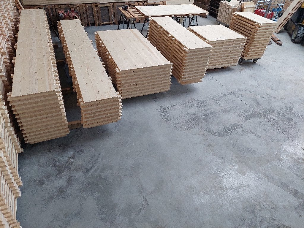 Foto 10 van te koop tentvloer vlondervloer hout voor tenten op voorraad.
