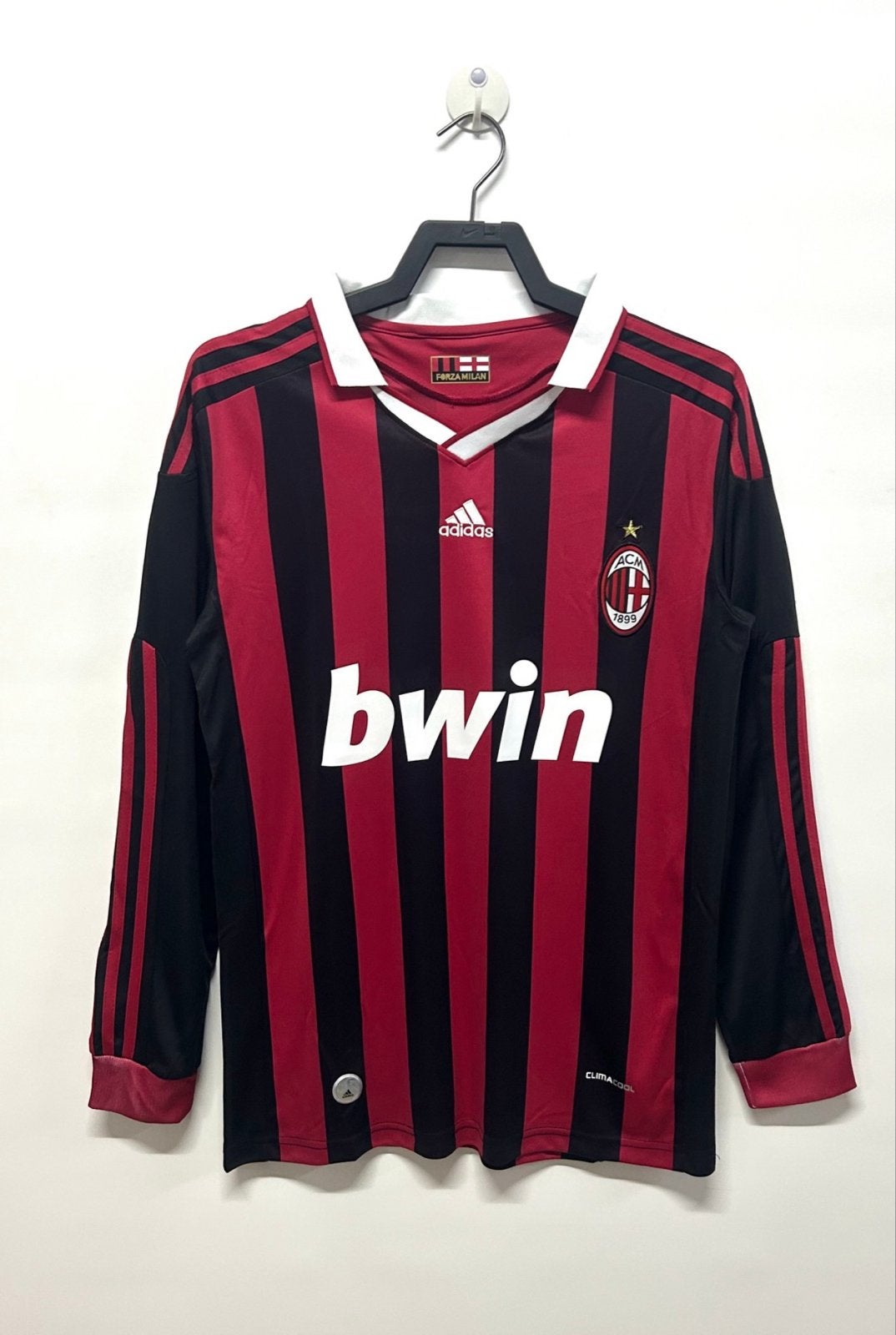 AC Milan Thuisshirt 2009-2010 Ronaldinho #80 Maat L, Ophalen, Maat 52/54 (L), Zo goed als nieuw, Voetbal