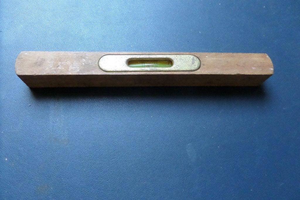 Antieke waterpas - Nooitgedagt - Rond 1940 - 25cm lengte, Ophalen