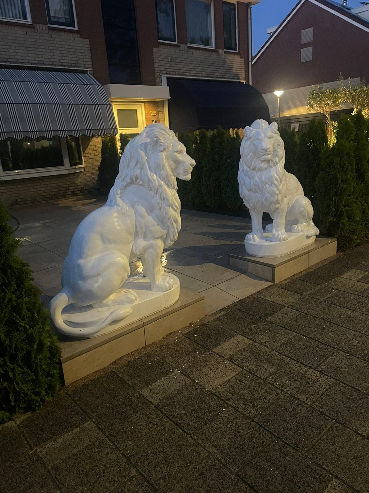 Leeuwen voor tuin, Tuin en Terras, Tuinbeelden, Ophalen of Verzenden, Zo goed als nieuw