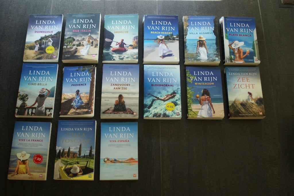 LINDA van RIJN (Diverse oa Happy hour / Ardèche/ Ciao Bella, Boeken, Thrillers, Linda van Rijn, Ophalen of Verzenden, Zo goed als nieuw