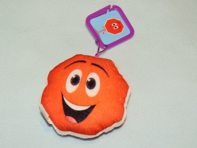 1 EURO OF GRATIS Pluchen smiley uit McDonalds Happy Meal, Ophalen, Oranje, Overige typen, Zo goed als nieuw