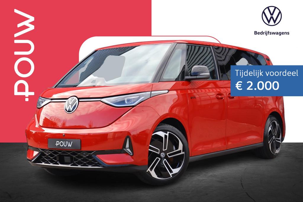 Volkswagen ID. Buzz GTX Limited Edition 340pk 86 kWh LWB 7p., Auto's, 12 maanden, Zwart, 7 stoelen, 340 pk