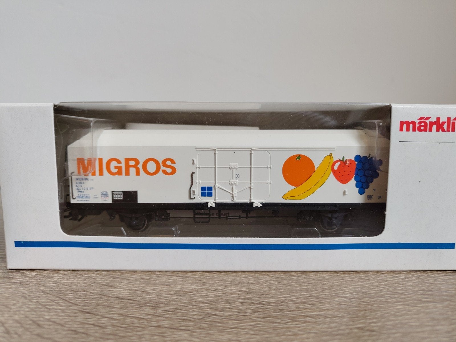 Märklin 4738 - Koelwagen Migros FS, Wisselstroom, Wagon, Ophalen of Verzenden, Zo goed als nieuw