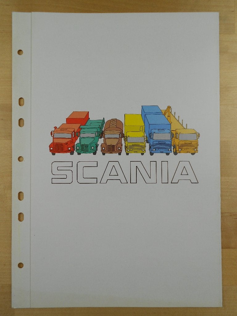 Scania Programma Brochure 1975 – 145 140 111 86 81, Ophalen of Verzenden, Zo goed als nieuw, Overige merken, Scania