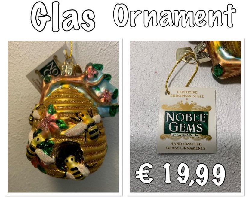 Kurt Adler glas ornament, Ophalen of Verzenden, Nieuw