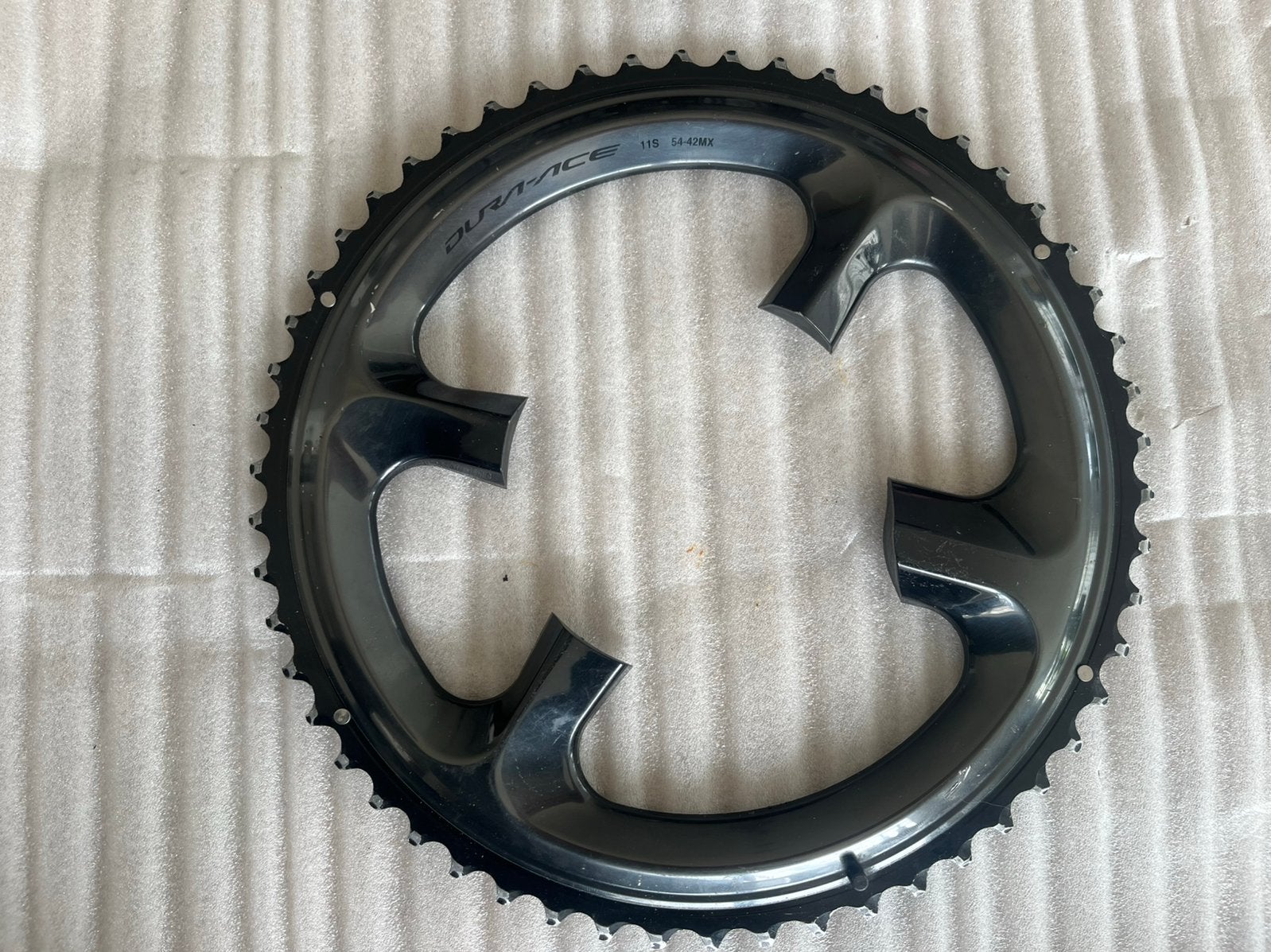 Shimano Dura Ace kettingblad R9100 54t 11 speed, Crankstel of Pedalen, Ophalen of Verzenden, Zo goed als nieuw, Aluminium