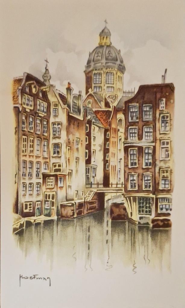 Amsterdam - Kolkje - A.M. Hoefman, Ophalen of Verzenden, Ongelopen, Noord-Holland