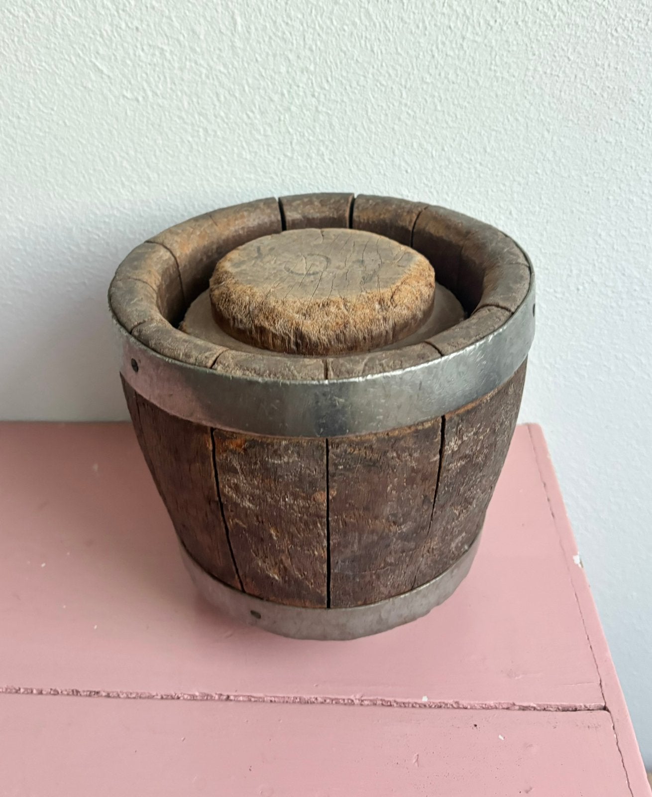 Antieke houten Kaaskop / kaasmal, Ophalen of Verzenden