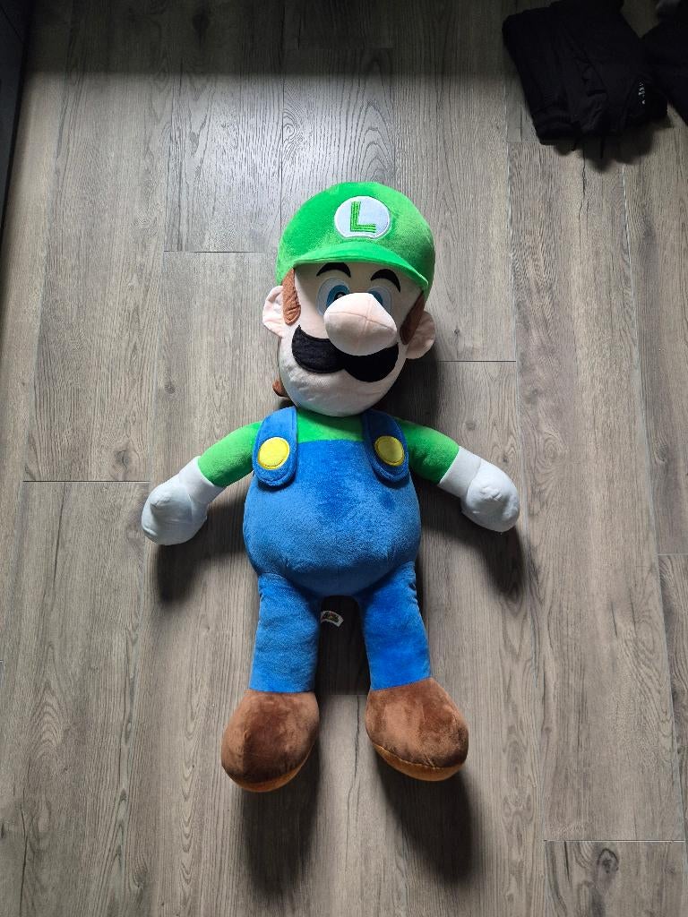 Luigi knuffel xxl, Ophalen, Zo goed als nieuw, Overige typen, Groot (groter dan 80 cm)