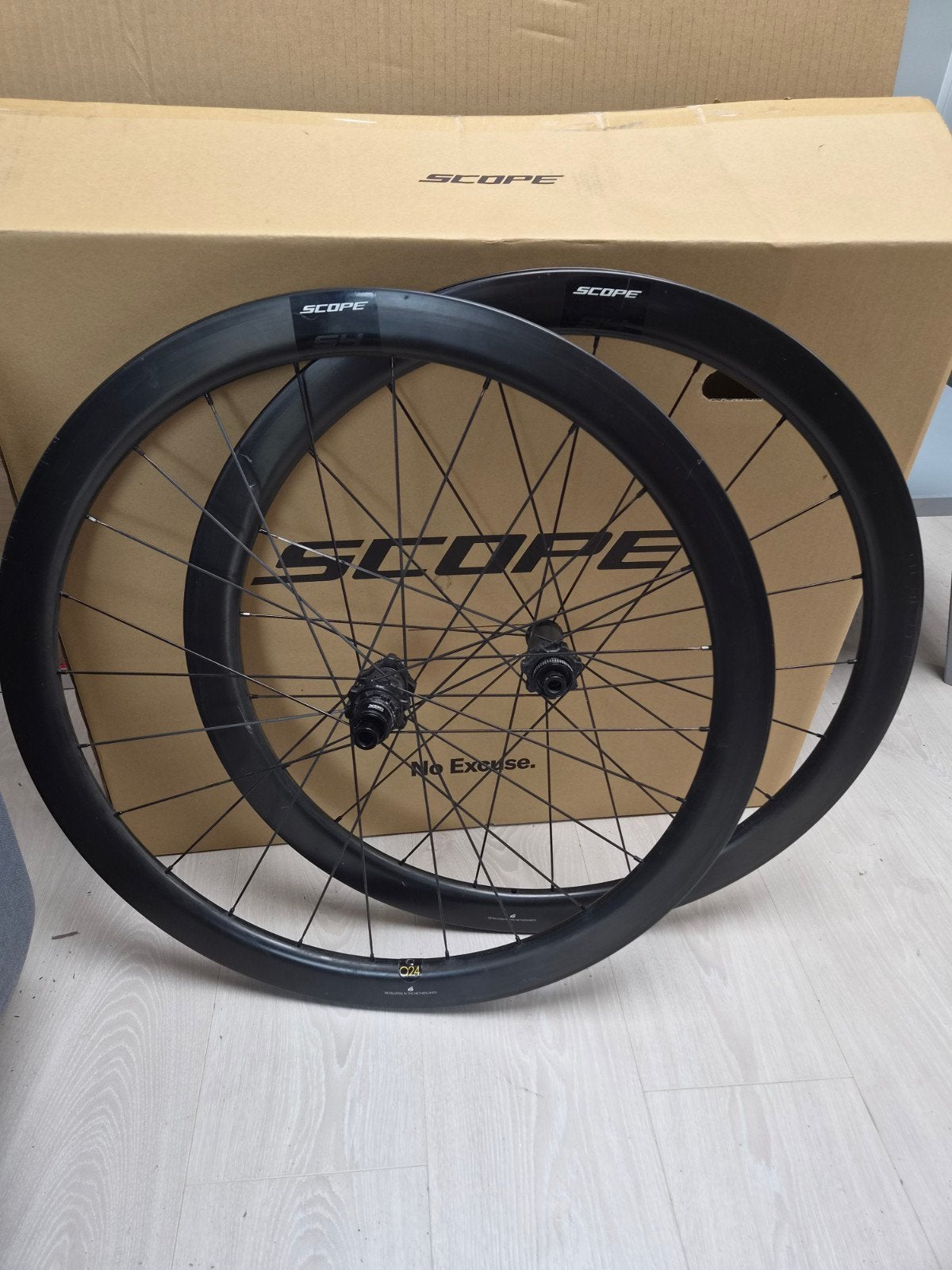 Scope s4 Carbon Wielset  (sram xdr), Fietsen en Brommers, Fietsonderdelen, Scope, Racefiets, Zo goed als nieuw, Carbon