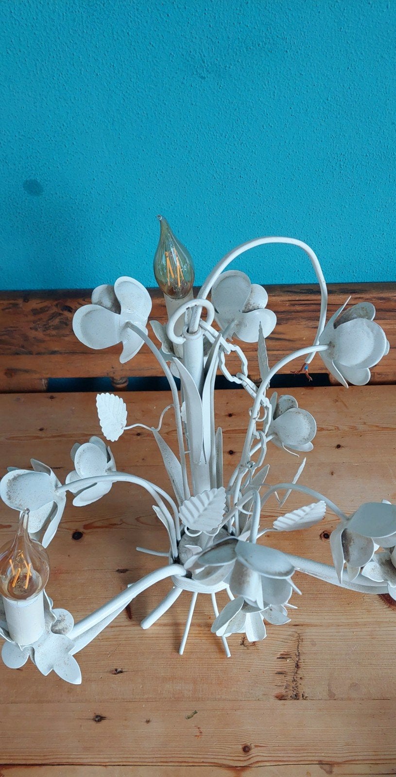 Antieke Franse Plafonnière, hanglamp., Antiek en Kunst, Ophalen of Verzenden