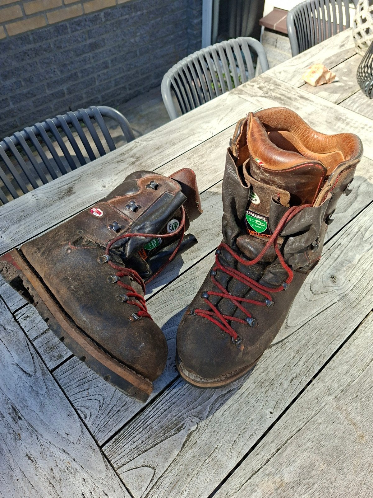 grove zaagschoenen klasse 2 mt 45 treemme, Ophalen, Zo goed als nieuw, Schoenen