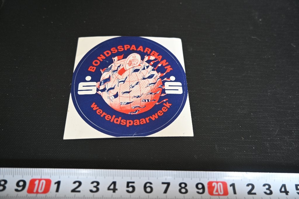 sticker Bondsspaarbank wereldspaarweek *, Verzamelen, Ophalen of Verzenden, Zo goed als nieuw